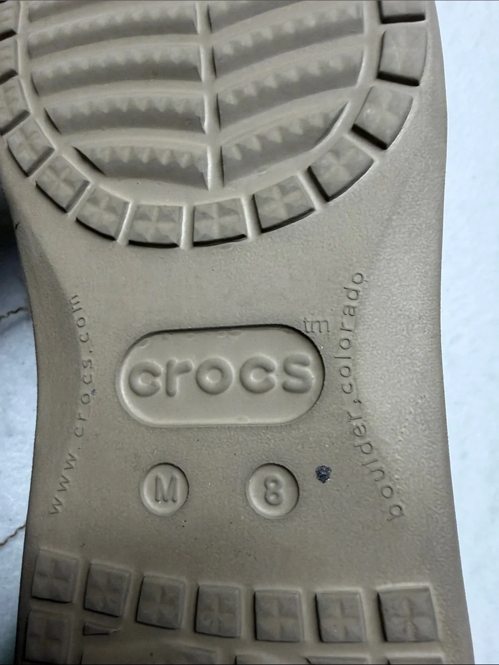 CROCS Men's Slip-On Canvas Loafers in Tan M8